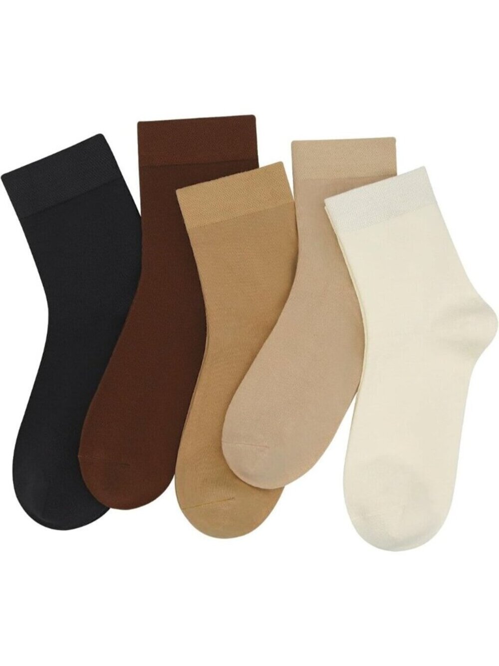 Women Assorted7 Crew Thin Ankle Height Lightweight Anti Odor Soft  Ankle Socks